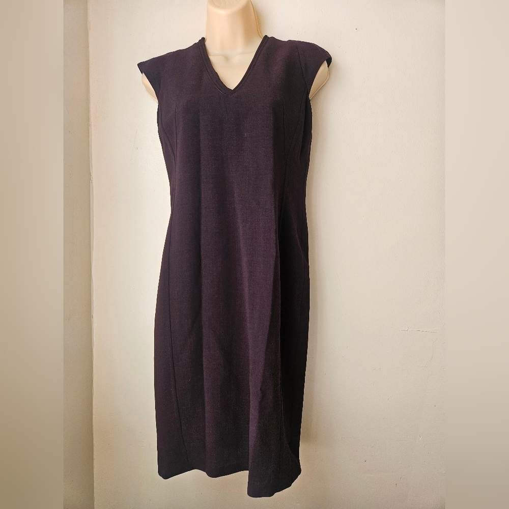 AKRIS BERGDORF GOODMAN-Dress Women's 4 Deep Burgundy 99%Wolle-Wool 1%Polyamid